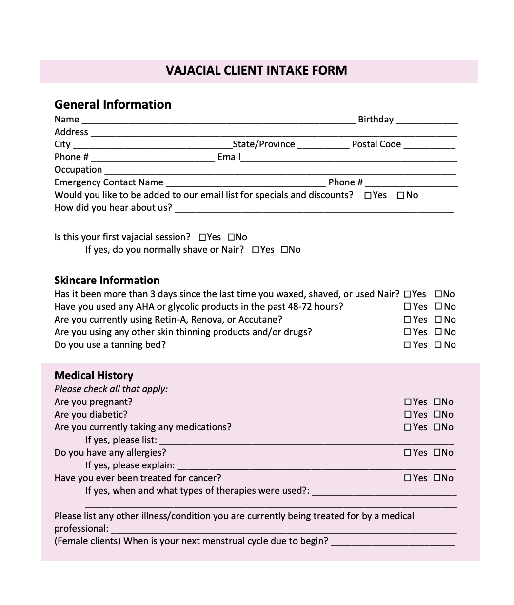 Vajacial Forms | Vajacial Forms | The Esthetic Suite