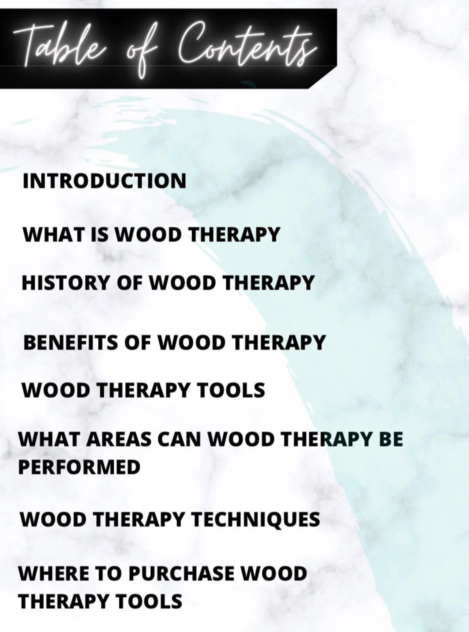 Wood Therapy Training Manual | Wood Therapy  | The Esthetic Suite